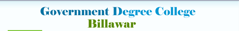 Government Degree College - Billawar
