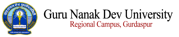 Regional Centre- Gurunanak Dev University